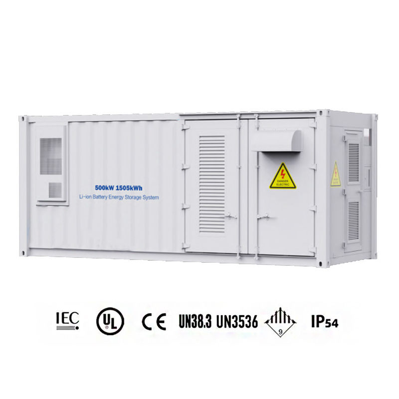 500kW 1505kWh Battery Energy Storage Container 280ah All In One Outdoor Energy Storage Box