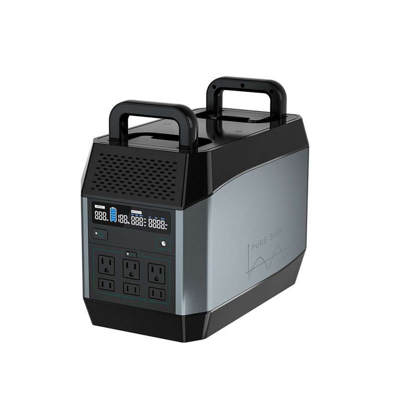 1000w Rechargeable Portable Power Station Lifepo4 Battery Solar Storage For Camping