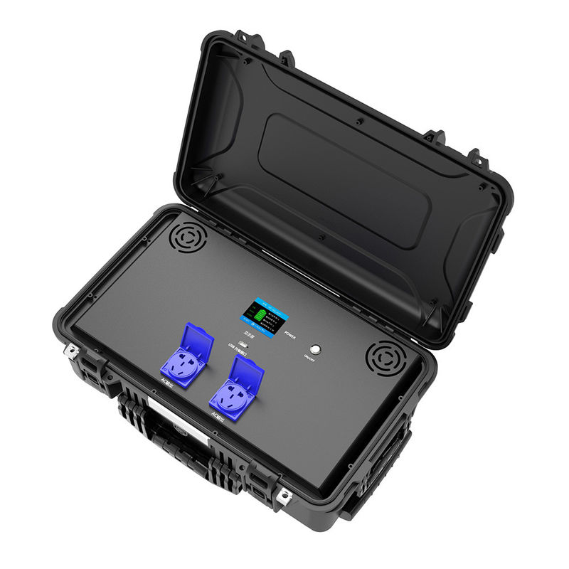 Rechargeable MPPT Outdoor Portable Power Station 2400W Portable Solar Power Generator