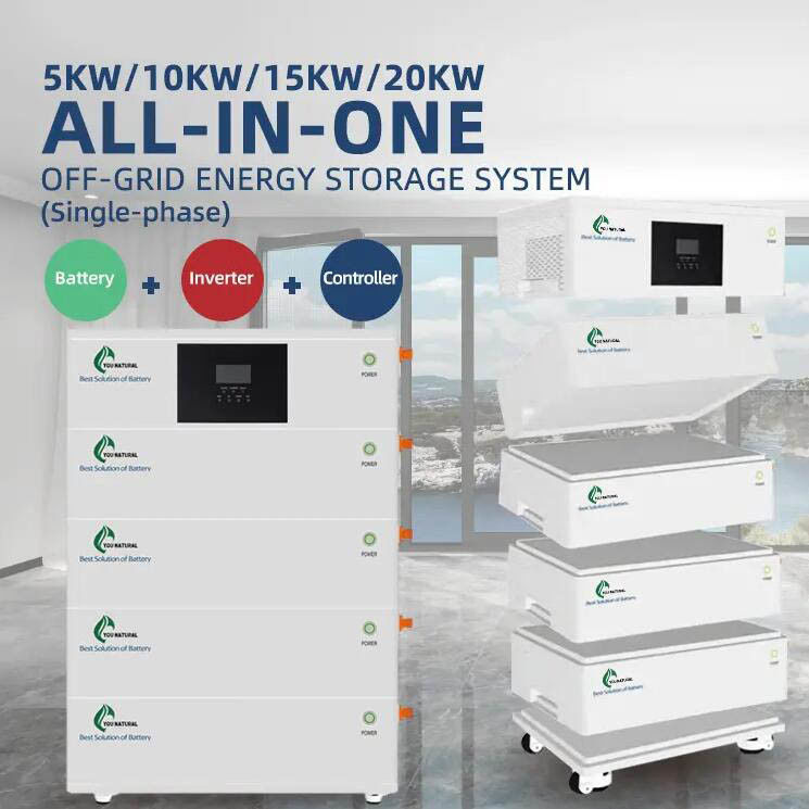 Off Grid  5 To 20kWh Rechargeable Lithium Battery 400ah All In One Solar Battery System