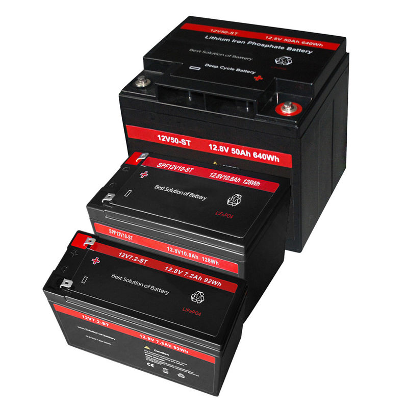 12v 50ah 7.5ah 10ah 640wh Rechargeable Lifepo4 Battery For Outdoor Applications