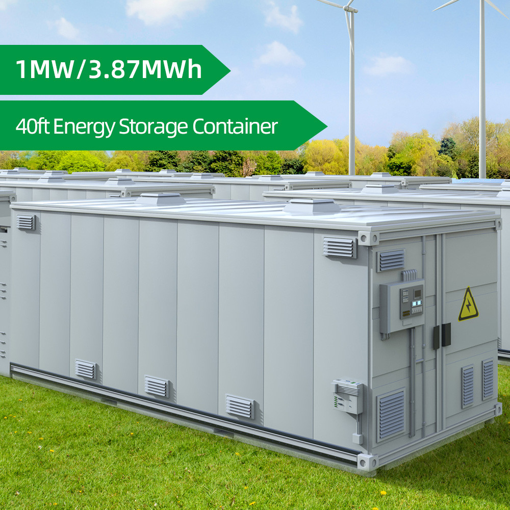40ft ESS 1MW 3.87MWh Container Energy Storage System Peak Shaving Solar ...