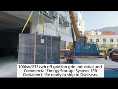 100kw/233kwh off grid/on grid Industrial and Commercial Energy Storage System(5ft Container)